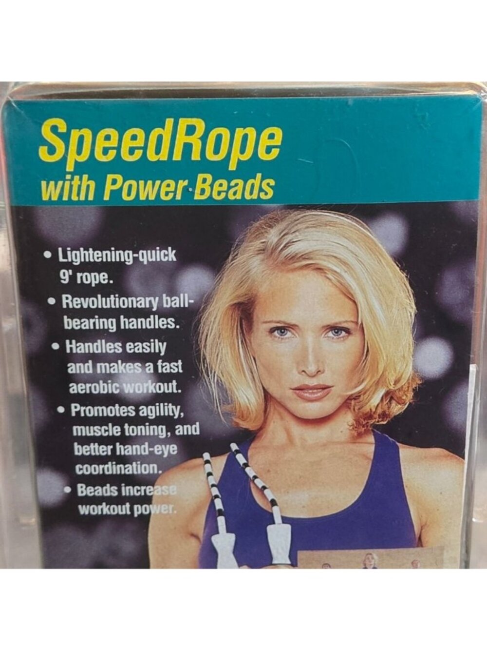 Bollinger Speed Rope with Power Beads Aerobic Jump Rope Workout Tool New In Box